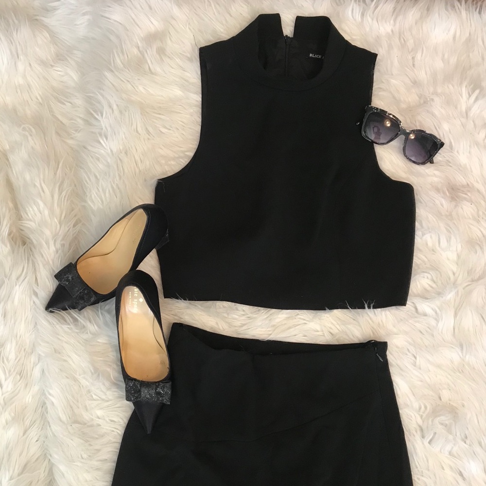Black Halo 2 Piece Dress - Size 6, Black